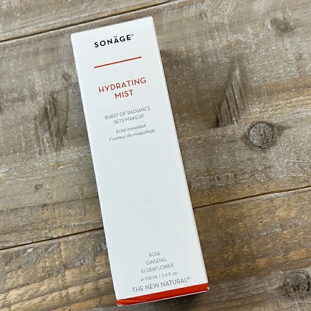 Sonage spa grade hydrating mist w rose, ginseng & elderflower- brand new/Full Sz